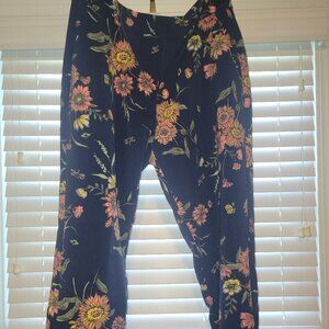 Old Navy Floral Trouser Pants L